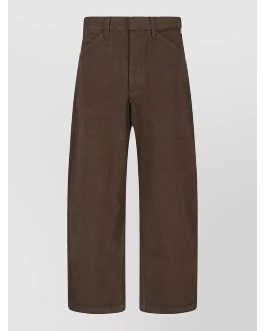 Lemaire Brown Straight-Leg Trousers for men