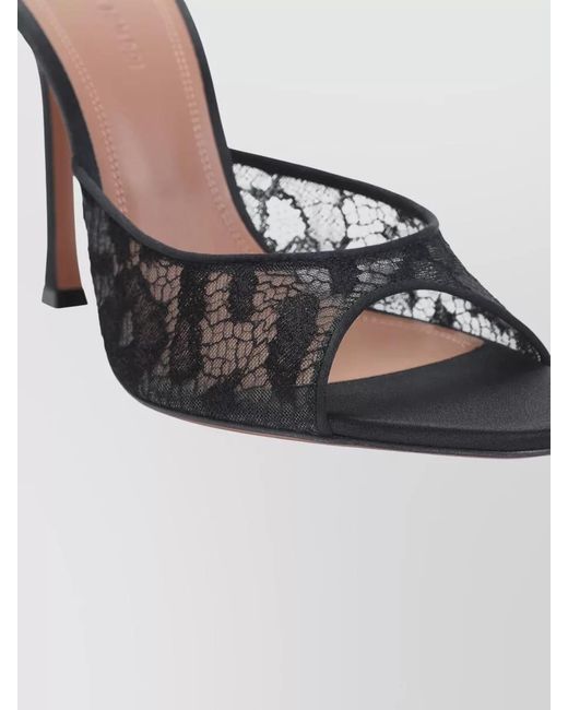 AMINA MUADDI Multicolor Alexa Lace Slipper Stiletto Heel Mule