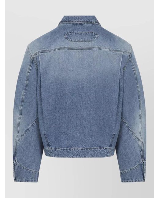 Jacquemus Blue Denim Straight-Fit Jacket for men