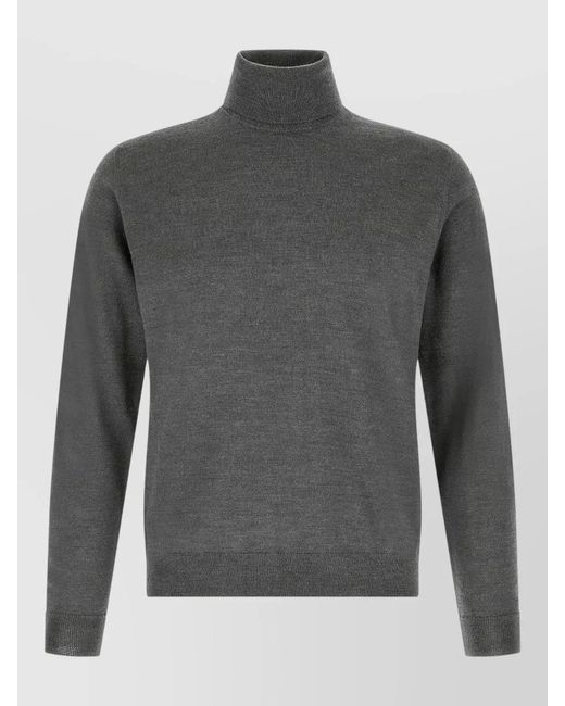 Zanone Gray Long Sleeve Turtleneck Regular Fit Top for men