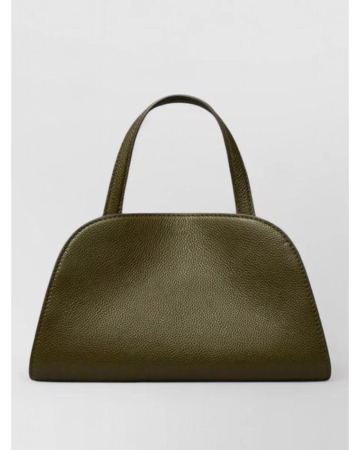 Tory Burch Green Romy Small Leather Boston Shoulder Bag