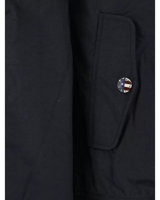 Barbour Blue Rectifier Cotton Harrington Jacket Crew Neck for men