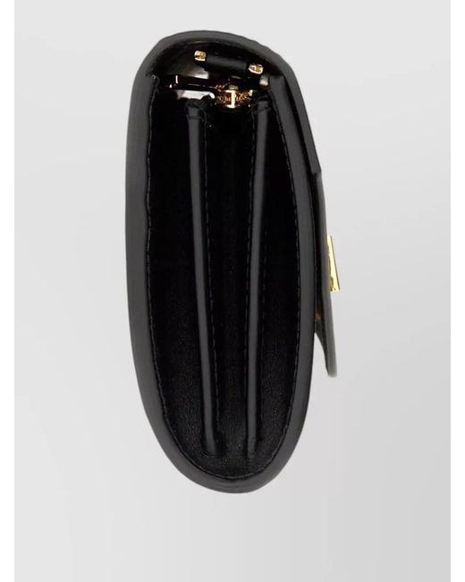 N°21 Black Leather Chain Wallet