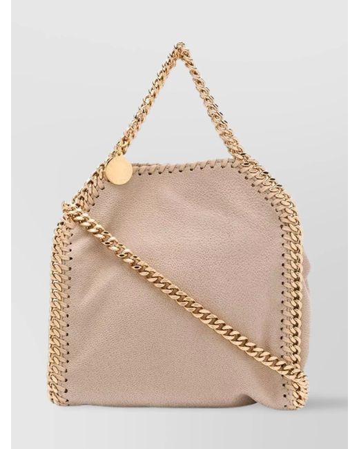 Stella McCartney Natural Falabella Tiny Shoulder Bag