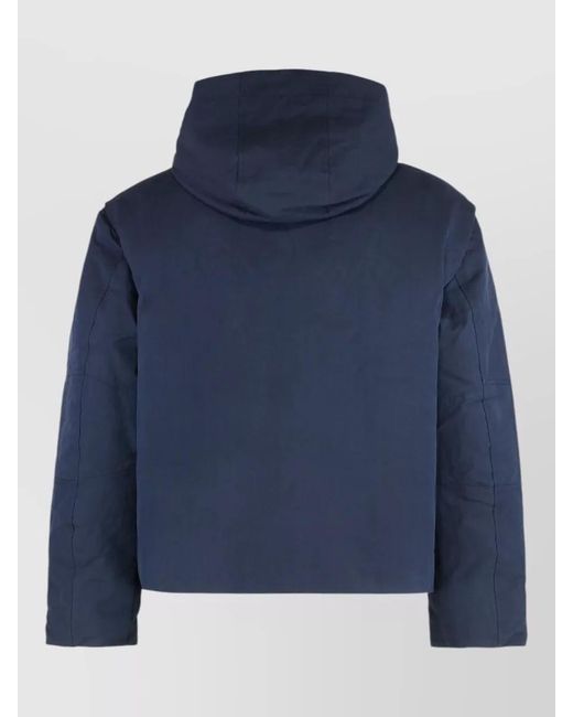 K-Way Blue Padded Hooded Parka Jacket for men