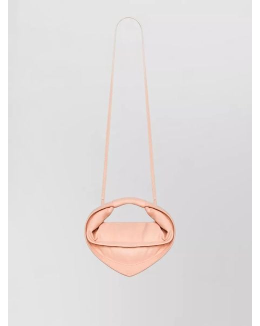 FEDERICO CINA Pink Lamb Leather Mini Bag