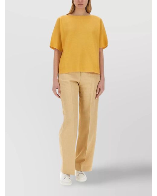 Fabiana Filippi Yellow Knit Top
