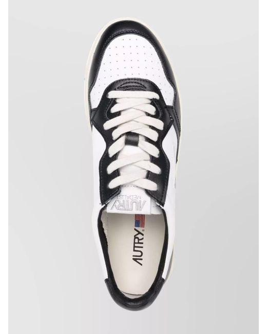Autry Metallic Leather Low-Top Sneakers for men