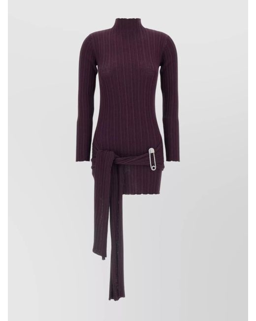 GIUSEPPE DI MORABITO Purple Mini Dress