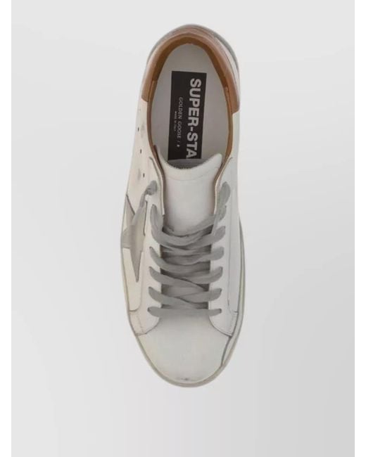 Golden Goose Deluxe Brand Gray Leather Low-Top Sneakers for men