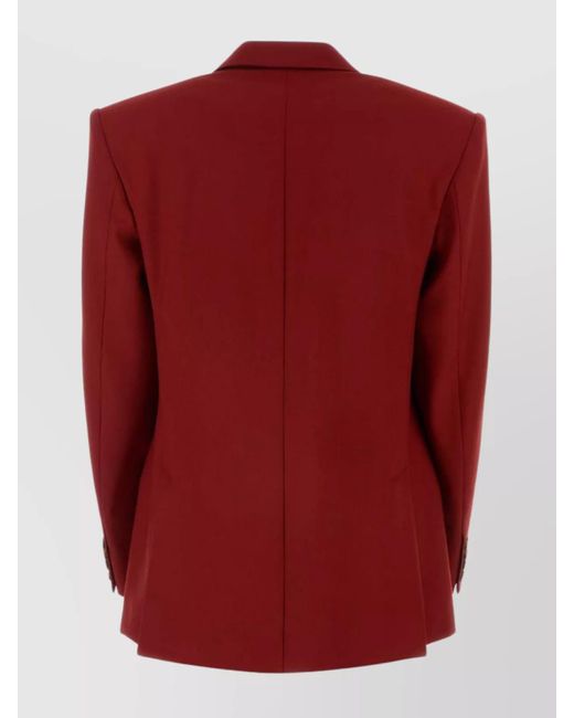 Stella McCartney Red Wool Blazer