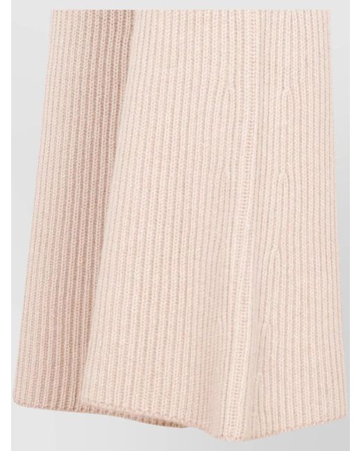 Peserico Pink Ribbed Knit Flared Trousers