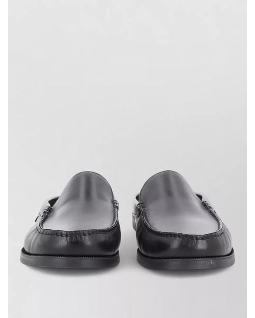 Paraboot Gray Leather Bahamas Loafers for men