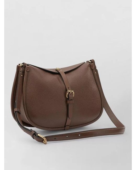 Etro Brown Medium Suede Leather Shoulder Bag