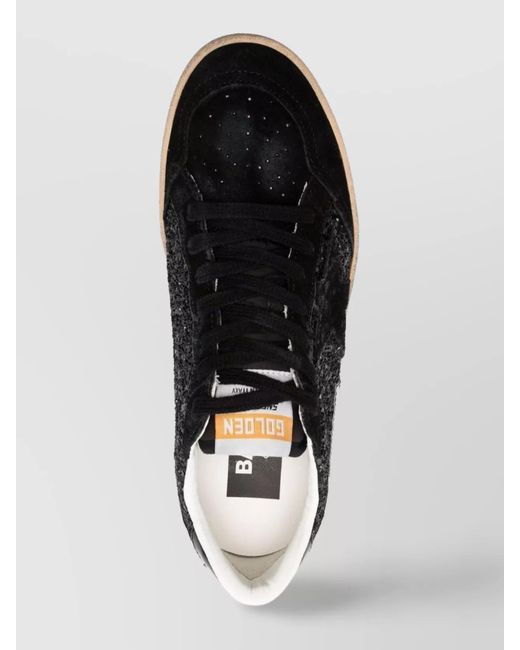 Golden Goose Deluxe Brand Black Leather Low-Top Sneakers