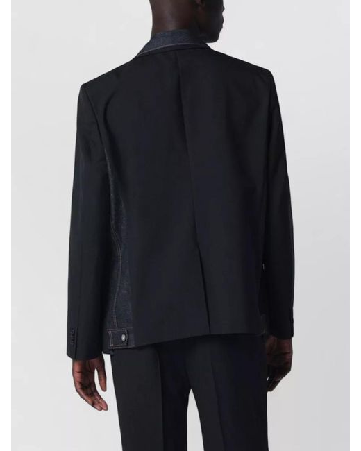 Sacai Blue Single Breasted Coat for men