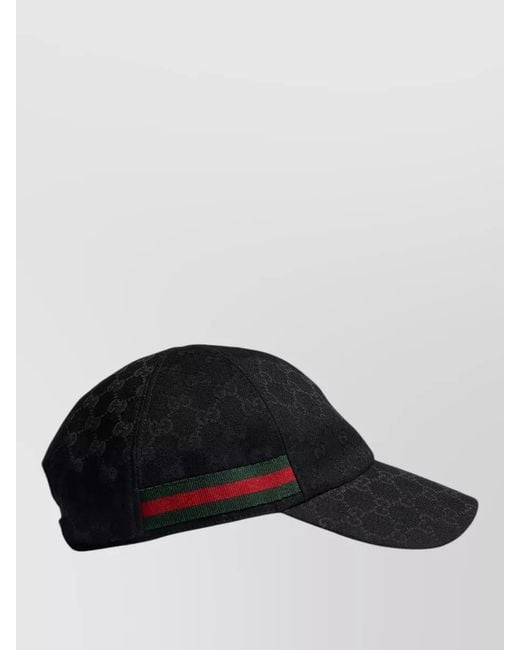 Gucci Black Logo-Print Baseball Cap for men