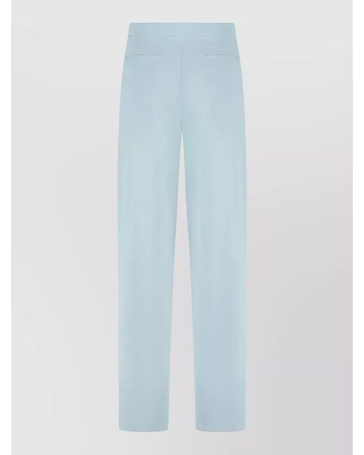 Pinko Blue Montano High Waist Viscose Tailored Trousers