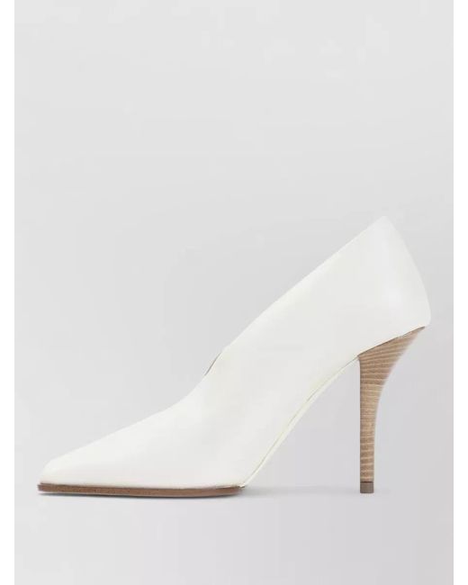 Alaïa White Leather Pumps
