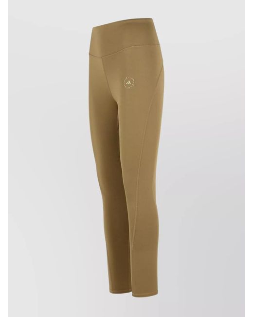 Adidas By Stella McCartney Natural High-Rise Logo Leggings
