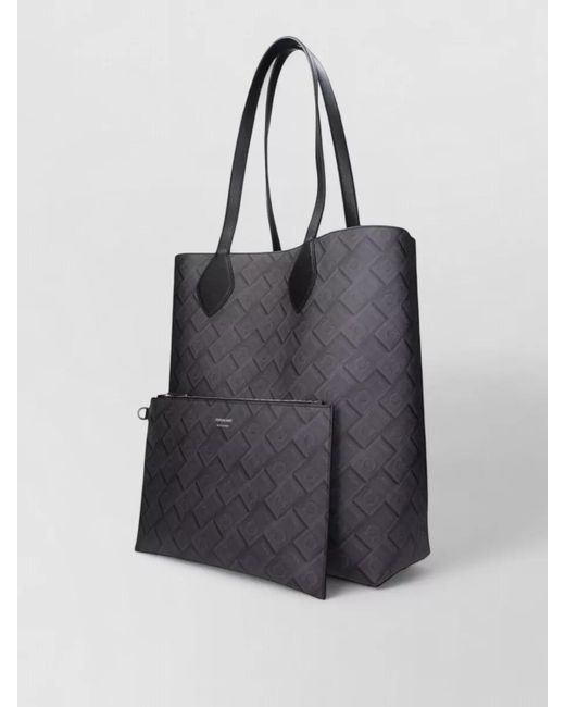Ferragamo Black Leather Shoulder Bag for men