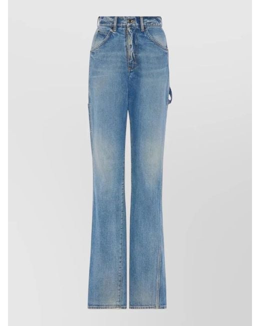 Maison Margiela Blue Faded Straight-Leg Denim Jeans