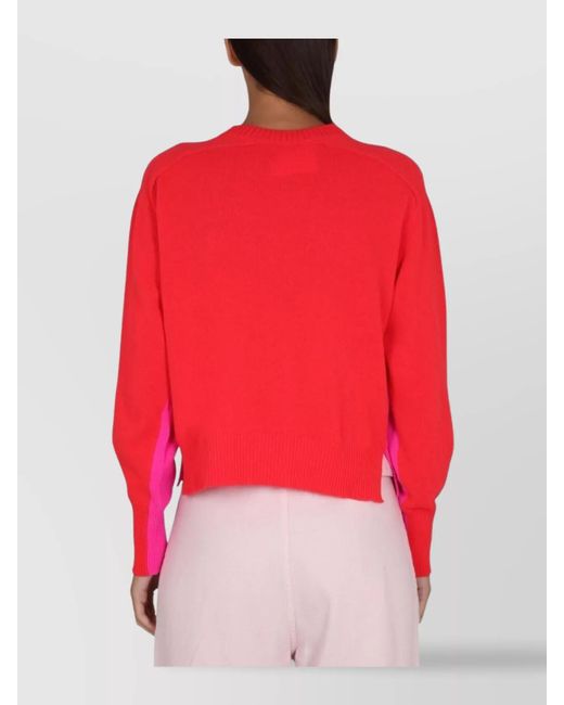 Philosophy Pink Cashmere Wool Logo-Embroidered Jumper