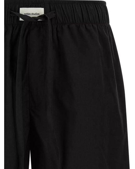 Entire studios Black Cotton Bermuda Shorts