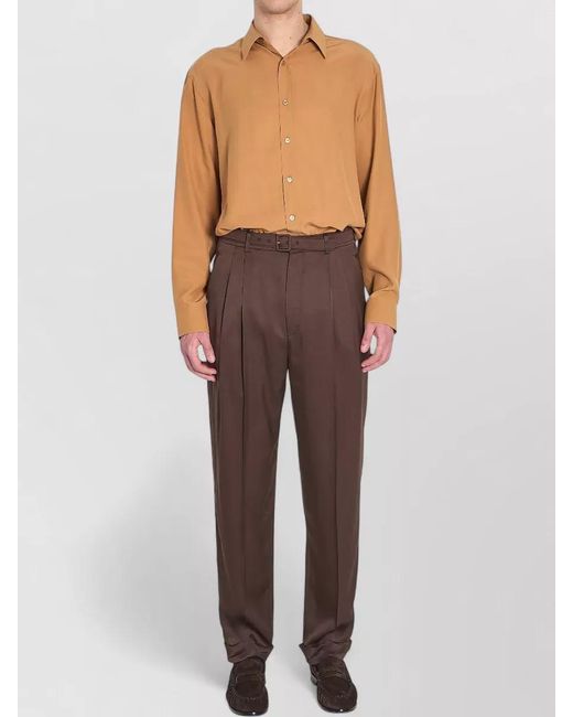 Saint Laurent Multicolor Silk Loose-Fit Long-Sleeve Shirt for men