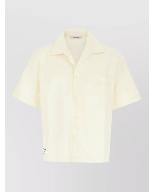 Entire studios White Cotton Short-Sleeve Shirt for men
