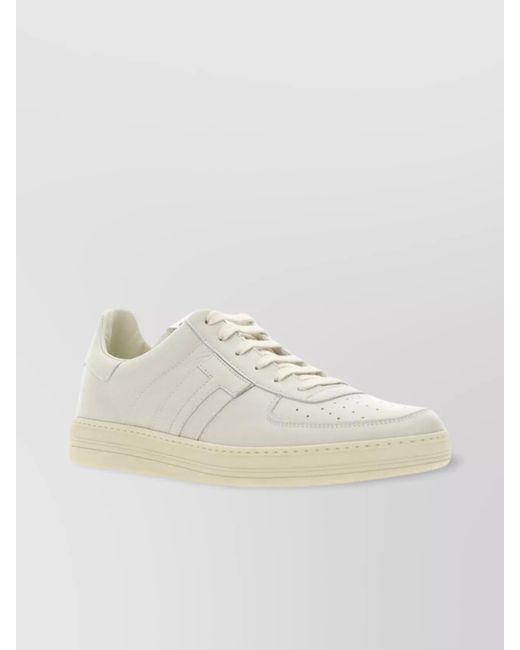 Tom Ford Natural Redclif Flat Sole Low-Top Sneakers for men