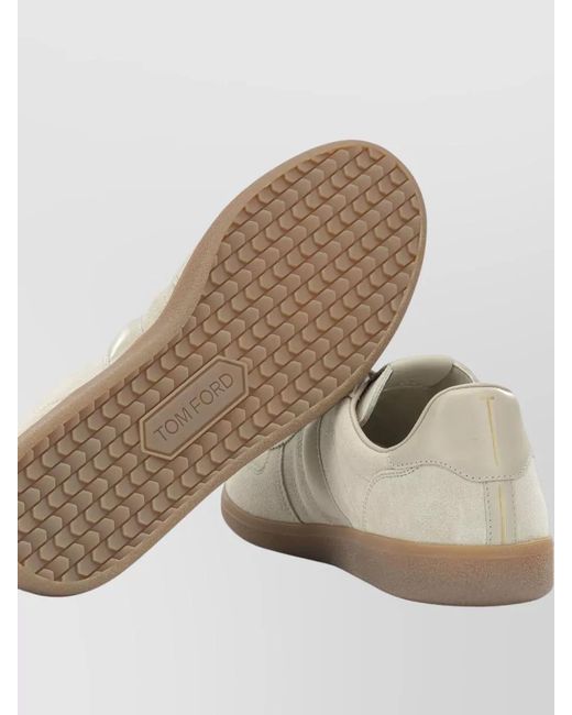 Tom Ford Natural Leather Archer Low-Top Sneakers for men