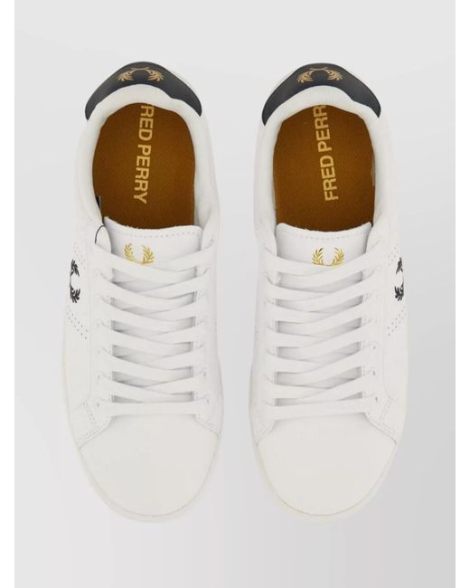 Fred Perry Multicolor Leather Low-Top Sneakers for men