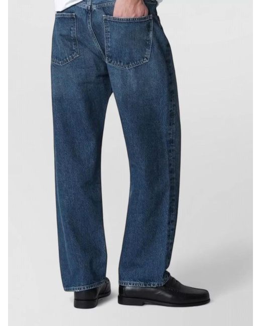 Agolde Blue Regenerated Denim Straight-Leg Jeans for men