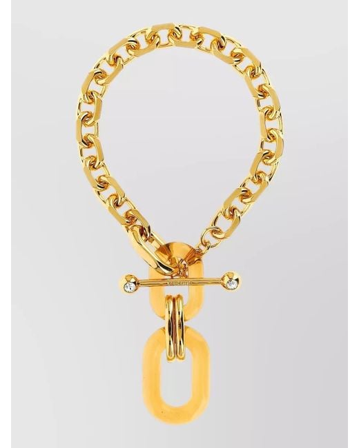 Rabanne Metallic Oversized Chain Necklace