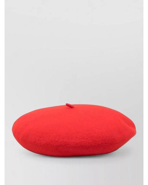 Borsalino Red Wool Beret