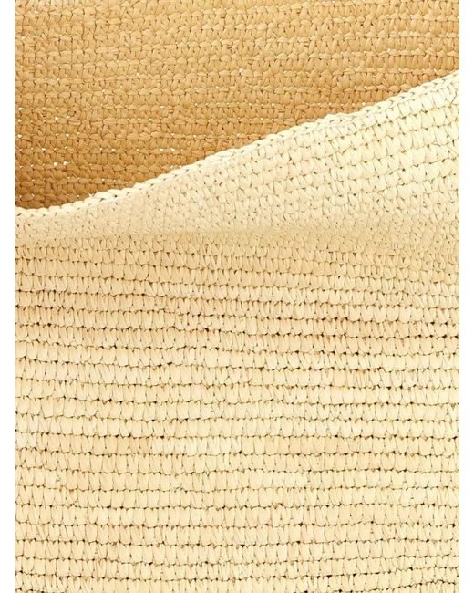 Maison Michel Natural Raffia Shoulder Bag