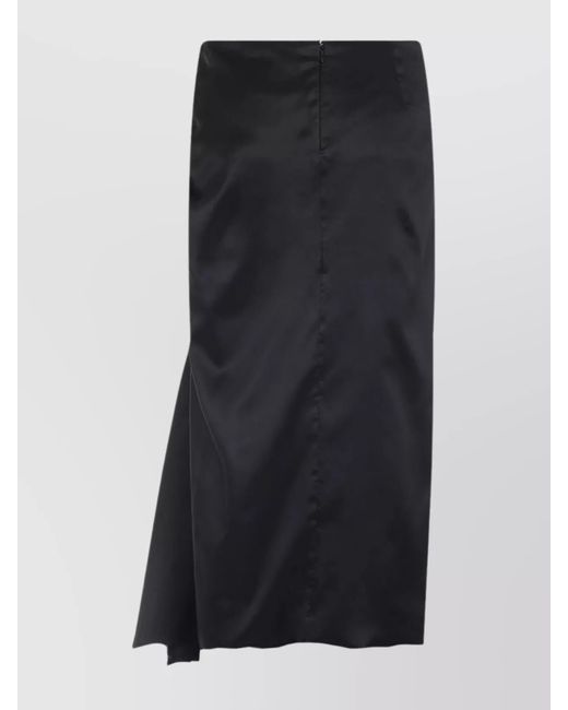 Balenciaga Black Draped Skirt