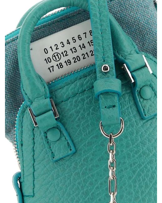Maison Margiela Green 5Ac Classique Baby Leather Crossbody Bag