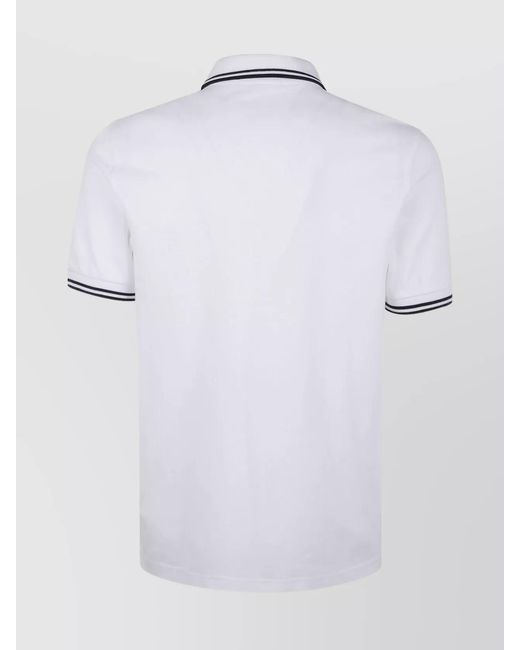 Fred Perry White Cotton Polo Shirt for men
