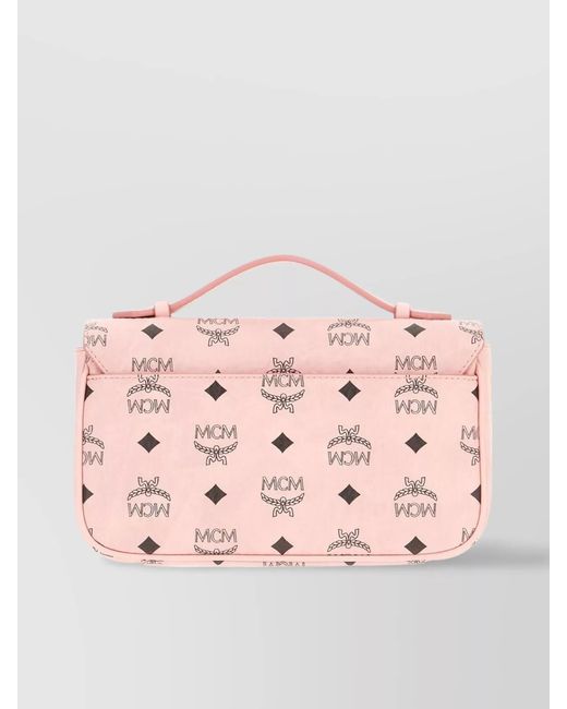 MCM Pink Tracey Medium Crossbody Bag