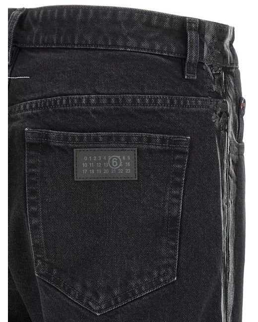 MM6 by Maison Margiela Blue Denim Straight-Leg Trousers for men