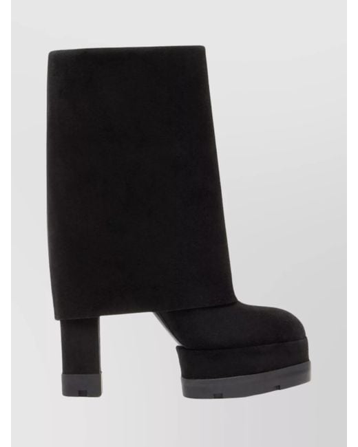 Casadei Black Leather Ankle Boots
