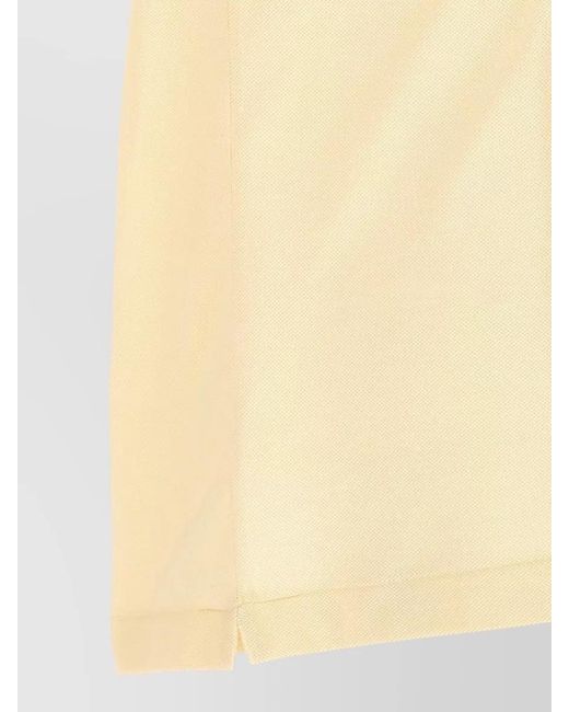Lacoste Natural Polo Shirt Logo Detail Short Sleeves for men