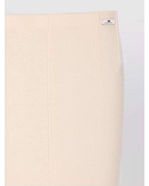 Elisabetta Franchi Natural Wool Pencil Skirt