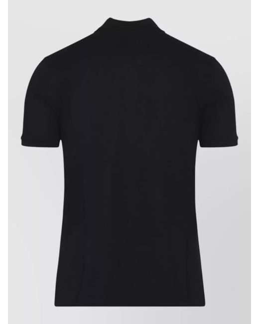 Givenchy Black Cotton Short-Sleeve Polo Shirt for men