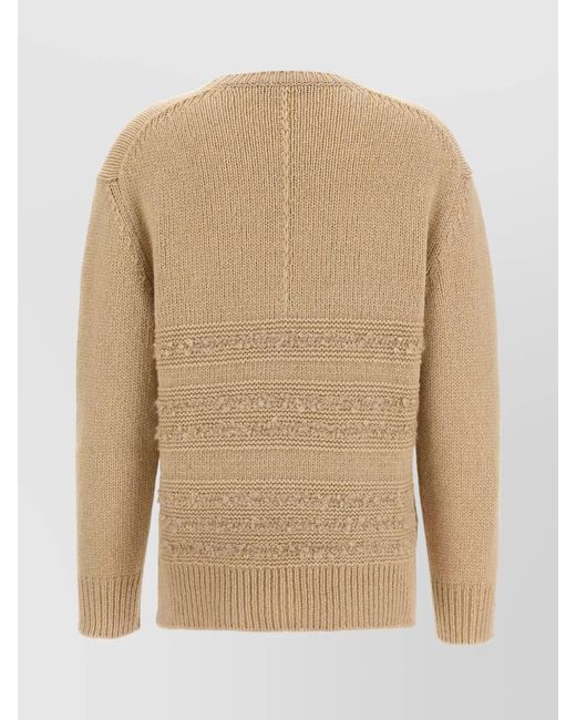 Fabiana Filippi Natural Camel Hair Bouclé Insert Jumper