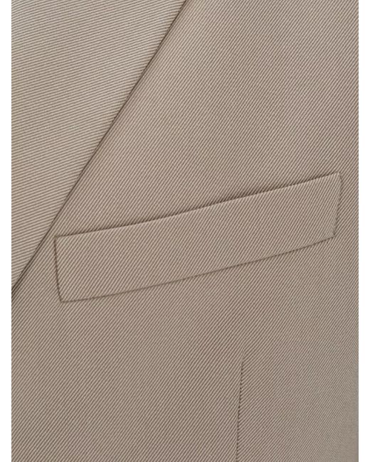 Palm Angels Gray Single-Breasted Blazer for men