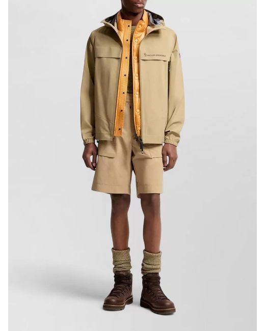 Moncler Natural Technical Cargo Shorts for men