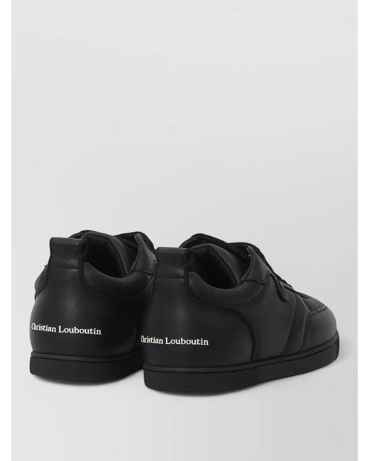 Christian Louboutin Black Urban Calfskin Low Top Sneakers Vi for men